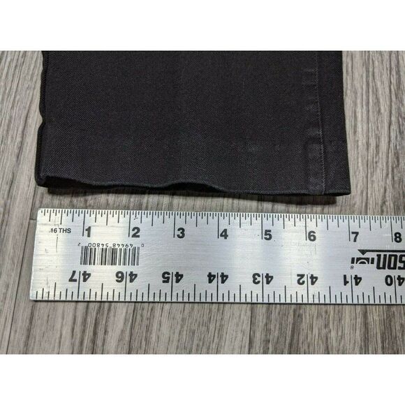 Chico's Womens Black Flat Front Mid Rise Straight Leg Chino Pants Size 2 Short - Picture 10 of 10